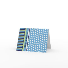Rand och Polka dots Personlig Note Card