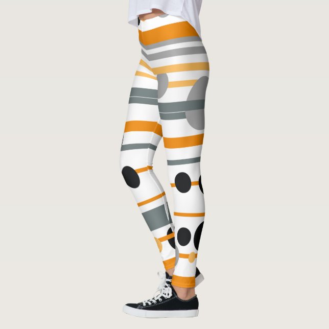 Rand och punkter leggings (Vänster)