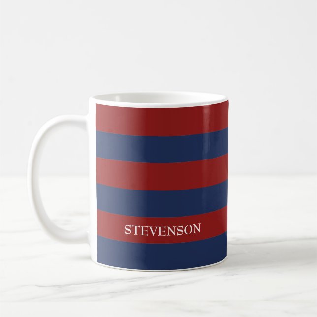 Rand och Red Rugby Kaffemugg (Vänster)