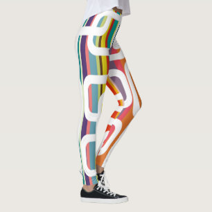 Rand och rektanglar leggings