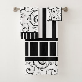 Rand och Swirls Black and White