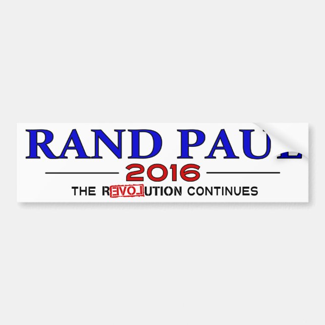 Rand Paul 2016 Bildekal (Framsidan)