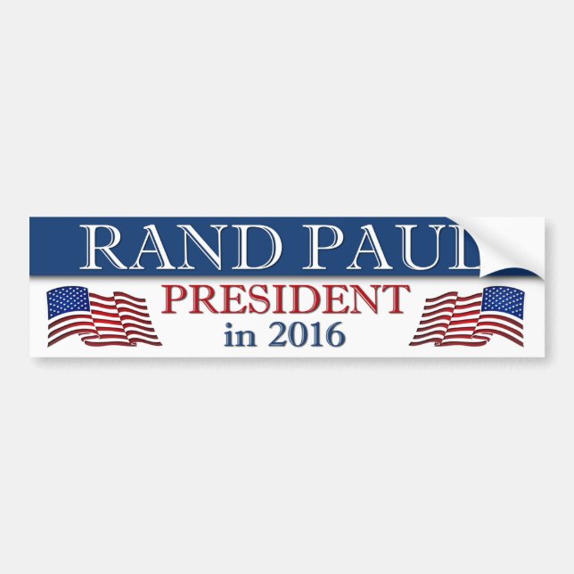 Rand Paul 2016 Patriotic Bildekal (Framsidan)