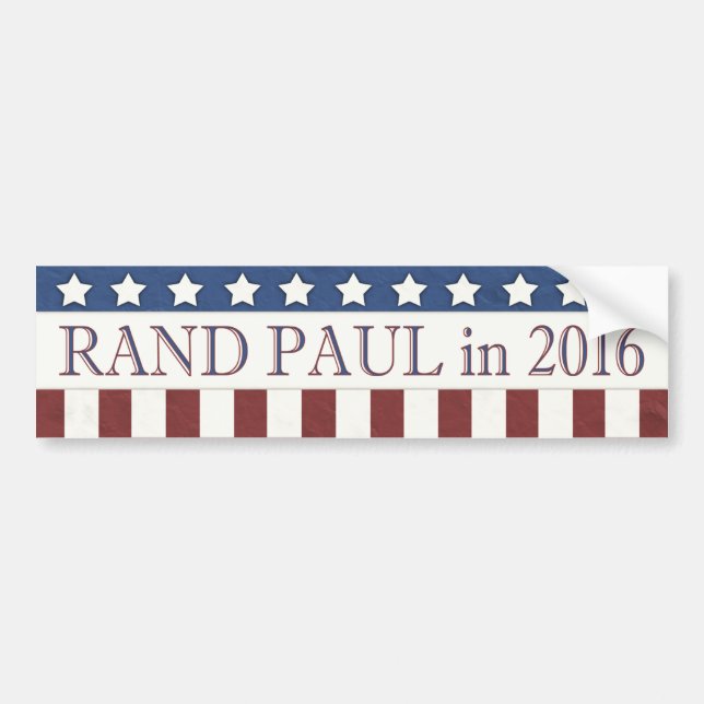 Rand Paul 2016 Stars och stripes Bildekal (Framsidan)