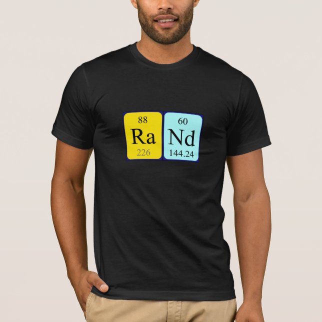 Rand Periodisk skjorta bord namn Tee Shirt (Framsida)