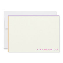 Rand-platta anteckningskort för Modet Preppy