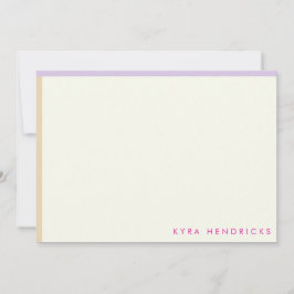 Rand-platta anteckningskort för Modet Preppy