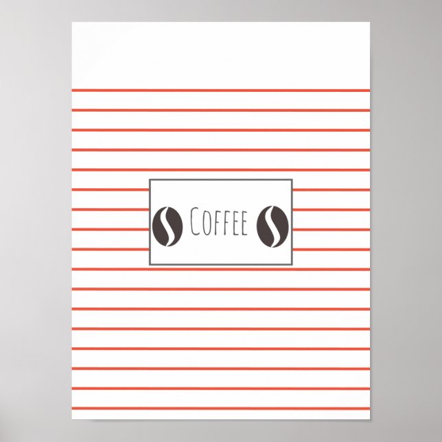 Rand Poster funky kaffebönor (Framsidan)