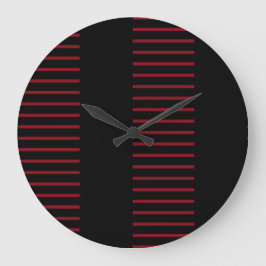 Rand Red and Black Stor Klocka