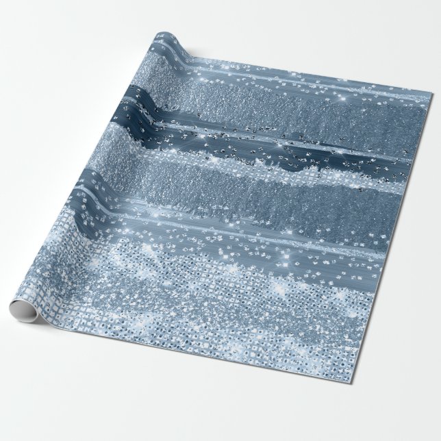 RAND RÖKY BLUE CRYSTALS BRÖLLOP MÖHIPPA Stromer Presentpapper (Utrullad)