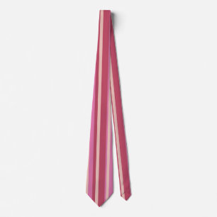 Rand Rosa Gult Beige Linjer Neck Tie Slips