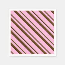 Rand, rosa och chokladbrun