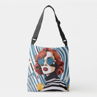 Rand & Shades Pop Art Påstående Tote Bag Axelväska