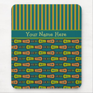 Rand, Tribal Mönster, Teal: Mousepad Musmatta