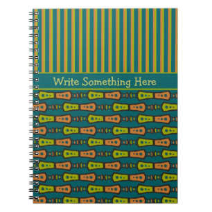 Rand, Tribal Mönster, Teal: Spiral bärbara dator Anteckningsbok