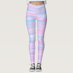 Rand Turkos Rosa Lila Leggings