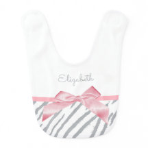 Rand-utskrift av Girly Grått Tiger-djur med Namn