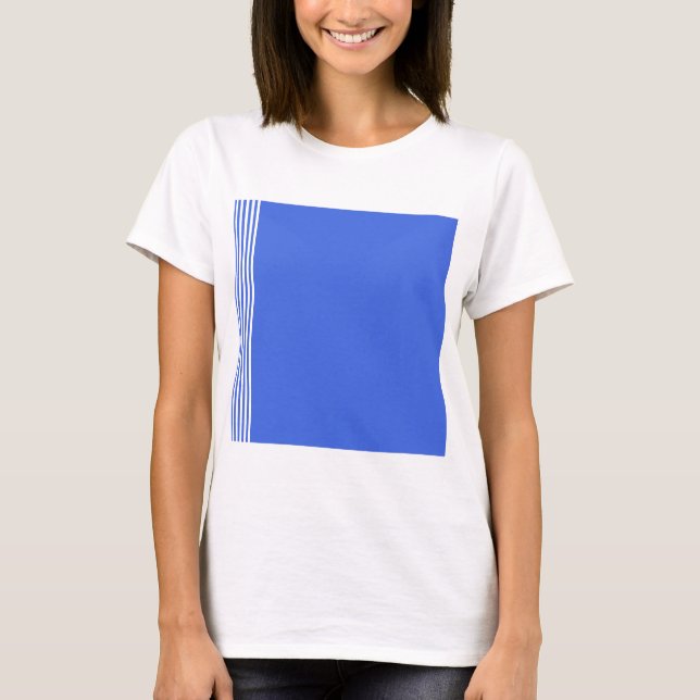 Rand - Vit och Royal Blue T Shirt (Framsida)