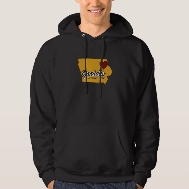 RANDALIA IOWA IA USA  Cute Souvenir Merch  US City Hoodie (Framsida)