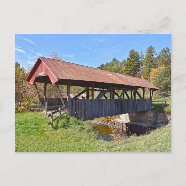 Randall Covered Bridge, Lyndon, Vermont Vykort (Framsida)