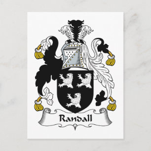Randall Family Crest Vykort