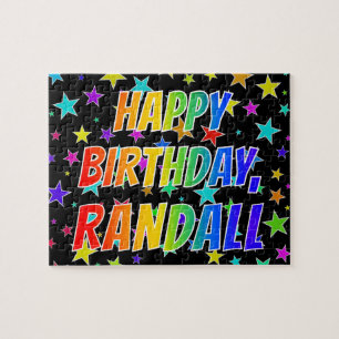 "RANDALL" Första Namn, Roligten "GRATTIS PÅ FÖDELS Pussel