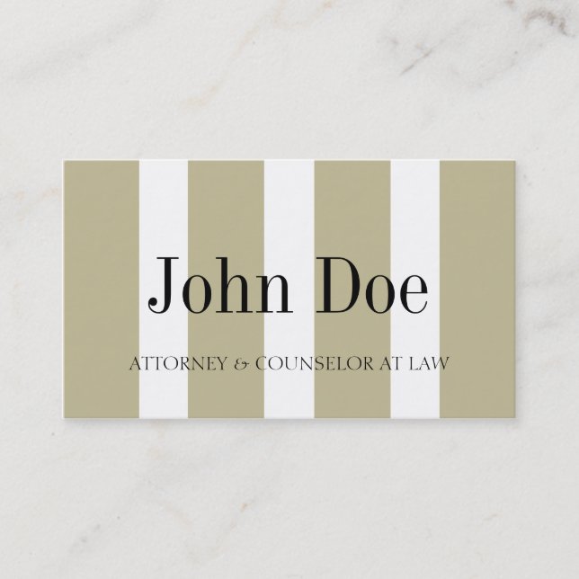 Randar för advokatsolbränna-/vitlodrät visitkort (Framsida)