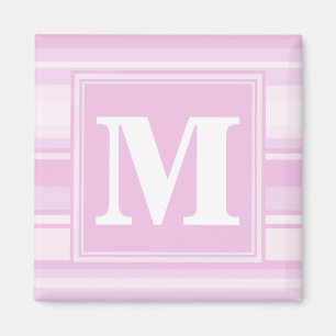 Randar för Monogrambebisrosor Magnet