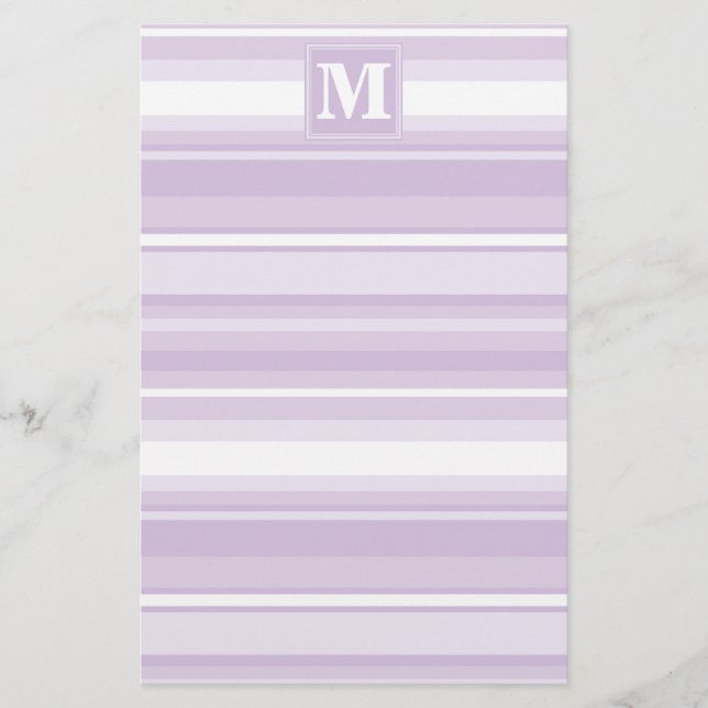 Randar för Monogramthistlelilor Brevpapper (Framsida)