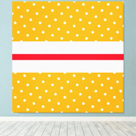 Randar för Orange av ljusmodern röd vit Gult Canvastryck