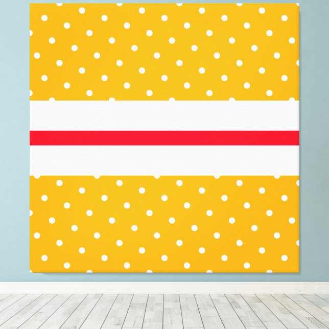 Randar för Orange av ljusmodern röd vit Gult Canvastryck (Insitu (trägolv))