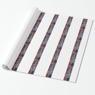 Randar för sebrazebrorafrikan presentpapper