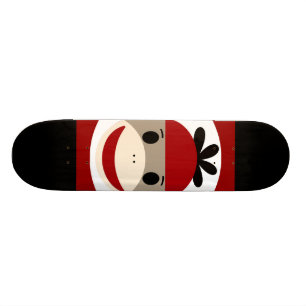 Randar för svart för kall sock monkeyBeaniehatt Skateboard Bräda 21,5 Cm
