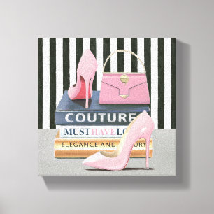 Randar för vildApple Couture - skor & hänger l Canvastryck