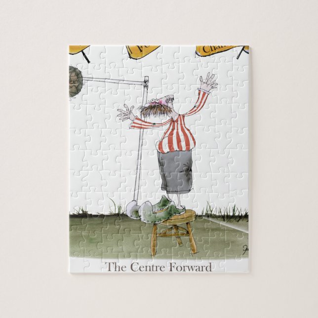 randar för vit för fotbollcenterforward röda pussel (Vertikal)