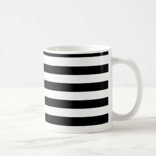 Randar för vit för PixDezines DIY färg justerbara Kaffemugg