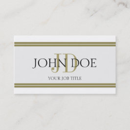 Randar för YourJobTitle vitguld Visitkort