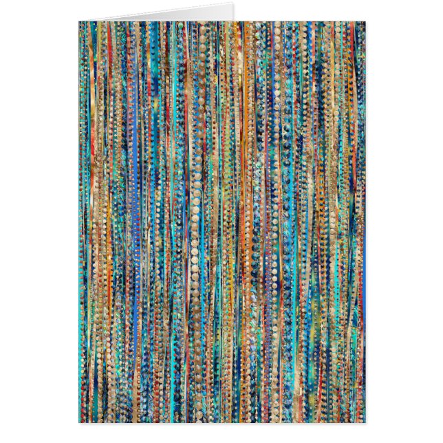 Randar och pärlor hälsningskort (Framsidan)