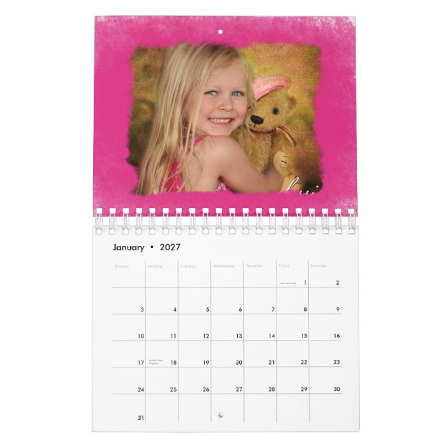 Randar pricker & snyltar målar den mini- kalendern kalender (Jan 2027)