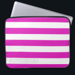 RANDAR som är rosa på någon färg Laptop Sleeve<br><div class="desc">Vågrät görar randig mot vit,  det kan recoloreds. Lek med bakgrundsfärger som skapar nytt,  verkställer!</div>