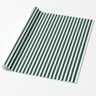 Randar - vit och mörk - grönt presentpapper