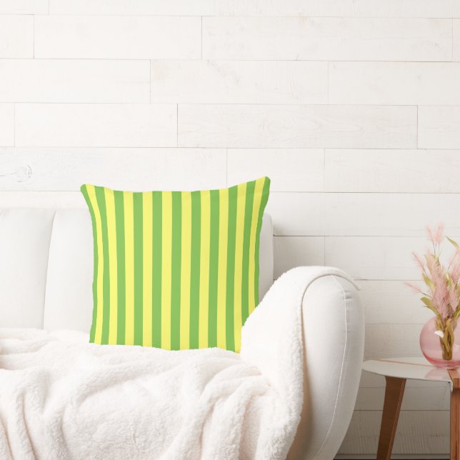 Ränder av lime och citron kudde (Soffa)