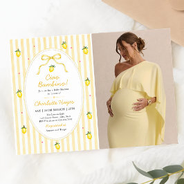 Ränder Citron Ciao Bambino Barnkalas Inbjudningar