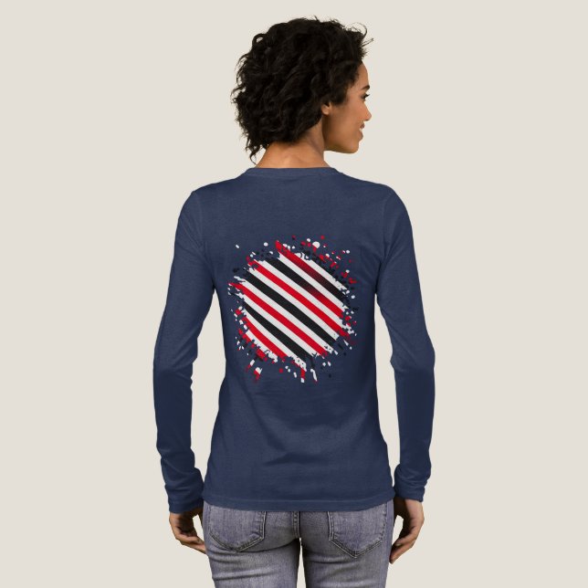 Ränder i rörelse t shirt (Hel baksida)