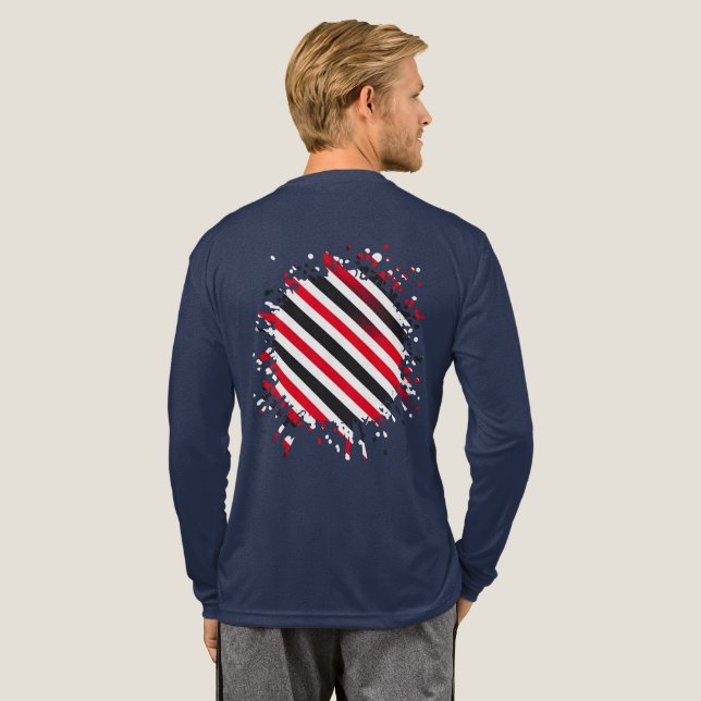 Ränder i rörelse t shirt (Hel baksida)