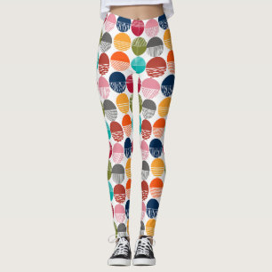 Ränder och enfärgade leggings
