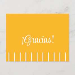 Ränder på spansk tack-kort vykort