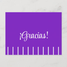 Ränder på spansk tack-kort vykort