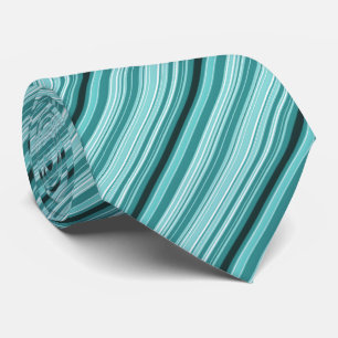 Ränder - Teal Grönt Blue Rand Mönster Slips
