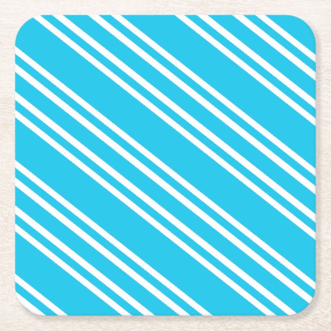 Ränder Underlägg Papper Kvadrat (Framsidan)